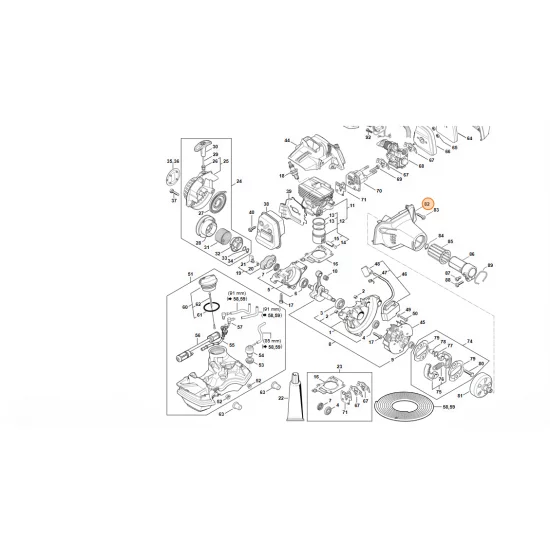 STIHL  Obudowa wentylatora 4149 080 1801